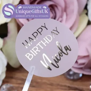 Personalised Birthday Foiled Stickers