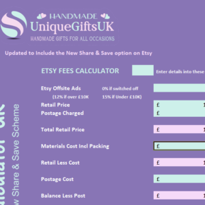 Etsy Fees Calculator for UK Sellers