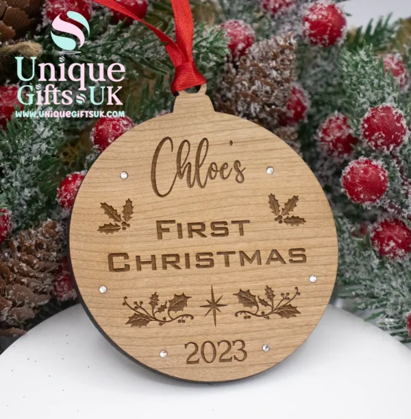 First Christmas Hanging Bauble