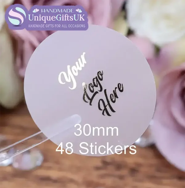 Logo Foiled Stickers 30mm