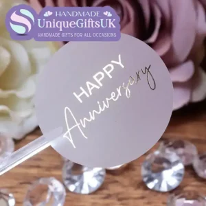 Happy Anniversary Foiled Stickers