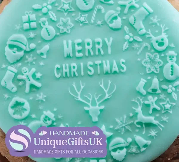 Christmas Circle Icing Embosser