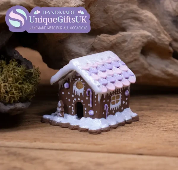 Miniature Clay Gingerbread House, Doll's House miniature