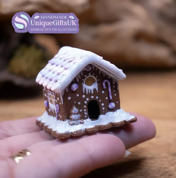 Miniature Clay Gingerbread House, Doll's House miniature