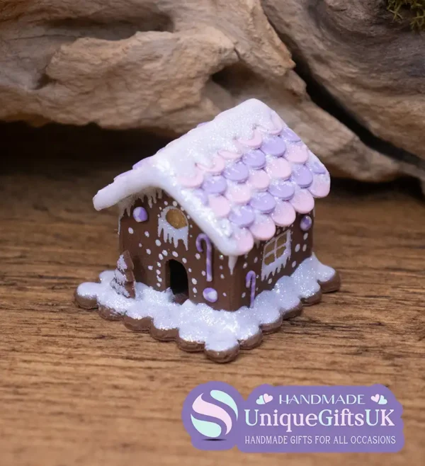 Miniature Clay Gingerbread House, Doll's House miniature