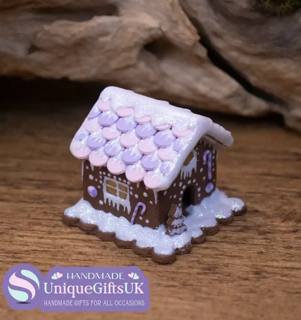 Miniature Clay Gingerbread House, Doll's House miniature