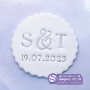 Wedding Initial Icing Embosser