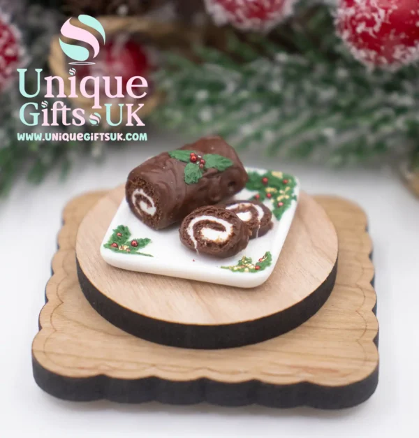 Miniature Yule Log, Dolls House Miniature