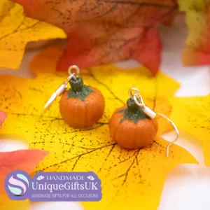 Pumpkin Hand Sculpted Earrings