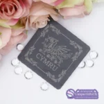 Welsh Dragon Slate Coaster