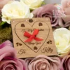 Wooden Engraved Valentines Card